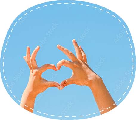 ハートの手の写真